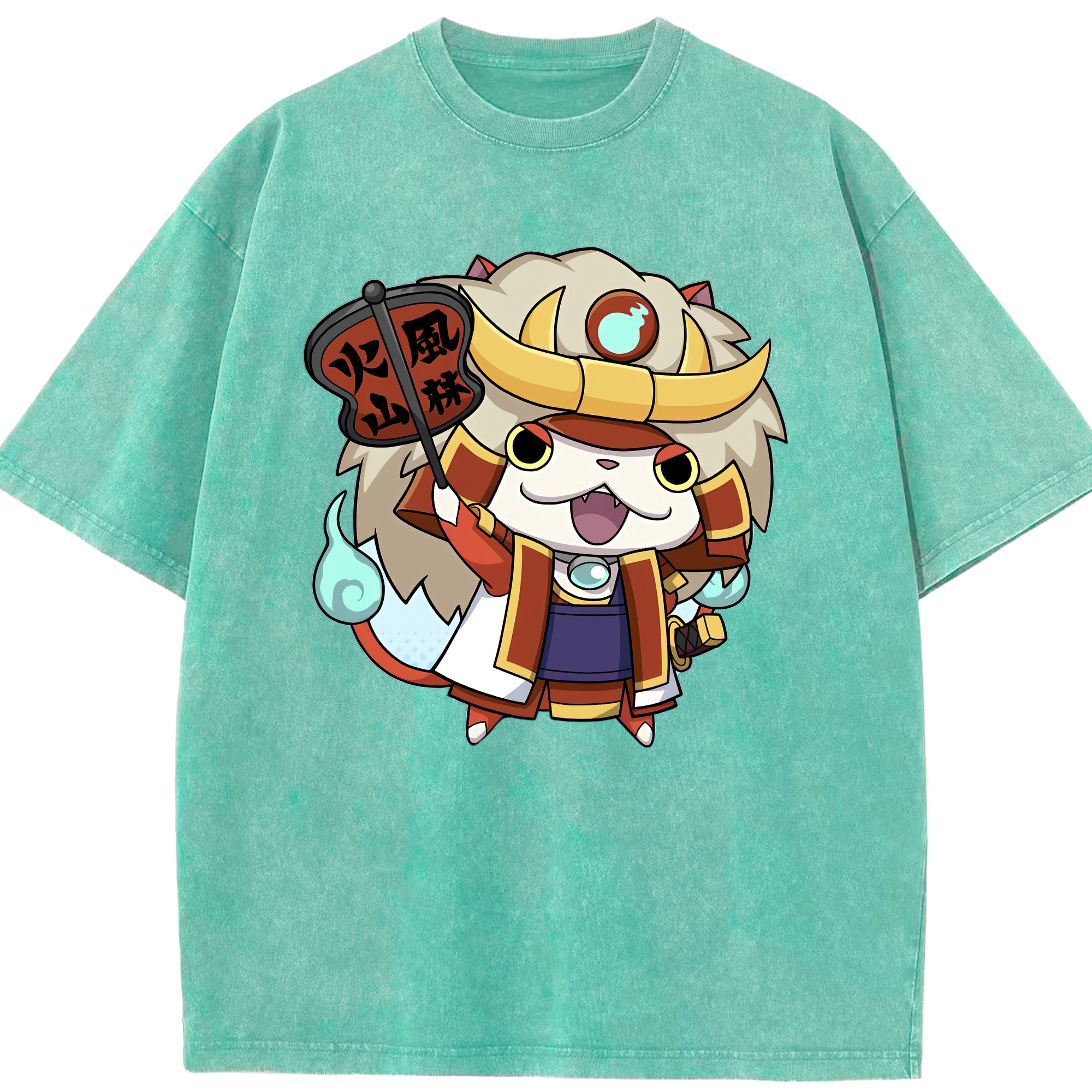（画像用） 妖怪ウォッチ Yo-kai Watch 綿100% ヴィンテージ風 半袖Tシャツ（フロントプリント）